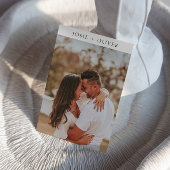 Moderne und Minimalistische Foto Hochzeit Einladung