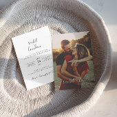 Moderne und Minimalistische Foto Hochzeit Einladung