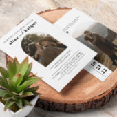 Moderne und Minimalistische Foto Hochzeit Einladung