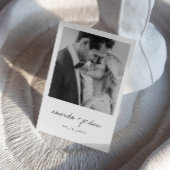 Moderne und Minimalistische Foto Hochzeit Einladung