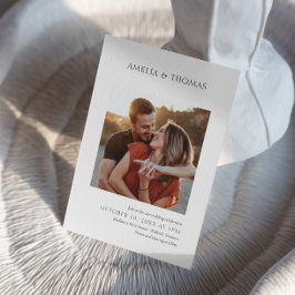 Moderne und Minimalistische Foto Hochzeit Einladung