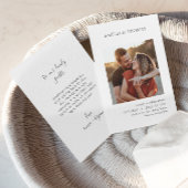 Moderne und Minimalistische Foto Hochzeit Einladung