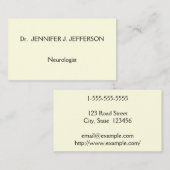Moderne und Minimalistische Neurologe-Visitenkarte Visitenkarte (Vorne/Hinten)