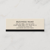 Moderne und Minimalistische neutrale Shade-Loyalit Mini Visitenkarte (Vorderseite)