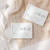 Moderne und Minimalistische RSVP-Abschlusskarte fü Einladung