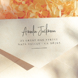 Moderne und Minimalistische Rücksendeadresse von S Gummistempel