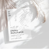 Moderne und Minimalistische Save the Date Card Einladung