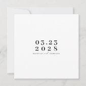 Moderne und minimalistische Save the Date Einladun Einladung (Vorderseite)