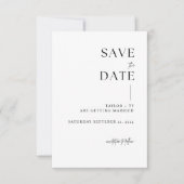 Moderne und minimalistische Save the Date-Karte Save The Date (Vorderseite)