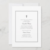 Moderne und Minimalistische Taufe Einladung (Vorderseite)