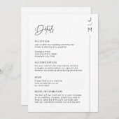 Moderne und minimalistische Typografie Einladung (Vorne/Hinten)