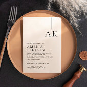 Moderne und minimalistische Typografie-Hochzeit Einladung