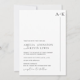Moderne und minimalistische Typografie Hochzeitsei Einladung