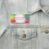 Moderne und moderne, elegante und farbenfrohe Vorl Namensschild (Beispiel)