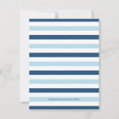 Moderne und Niedliche Fishing Themed Baby Dusche n Einladung (Rückseite)