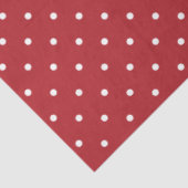 Moderne und Niedliche Red Polka Dots Weihnachten Seidenpapier (Ausschnitt)