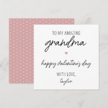 Moderne und Niedliche Valentintagskarte für Oma