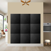 Moderne und raffinierte schwarze Ledertextur Fliese