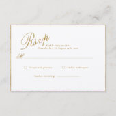 MODERNE UND ROMANTISCHE KALLIGRAFISCHE RSVP-KARTE BEGLEITKARTE (Vorderseite)