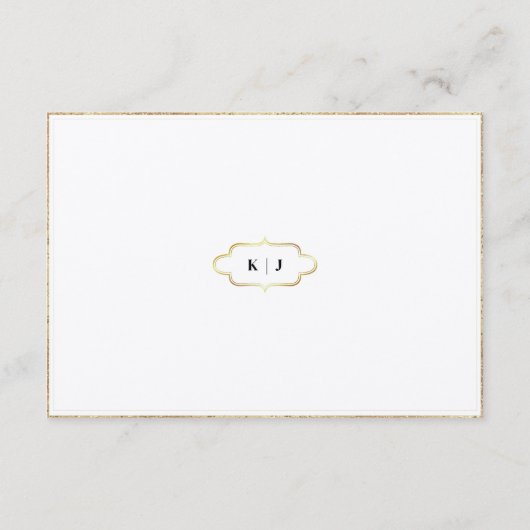 MODERNE UND ROMANTISCHE KALLIGRAFISCHE RSVP-KARTE BEGLEITKARTE (Rückseite)