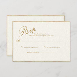 MODERNE UND ROMANTISCHE KALLIGRAFISCHE RSVP-KARTE BEGLEITKARTE