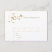 MODERNE UND ROMANTISCHE KALLIGRAFISCHE RSVP-KARTE BEGLEITKARTE (Vorderseite)