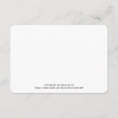 Moderne und rustikale Bergwaldkarte Save the Date Begleitkarte (Rückseite)