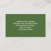 Moderne und saubere berufliche Landschaft Visitenkarte (Rückseite)