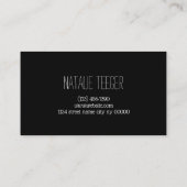 Moderne und saubere Brows & Lashes Visitenkarte (Rückseite)