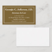 Moderne und saubere juristische Visitenkarte (Vorne/Hinten)