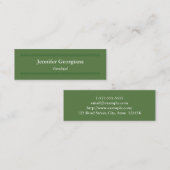 Moderne und saubere Rechtsassistent-Visitenkarte Mini Visitenkarte (Vorne/Hinten)