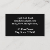 Moderne und saubere visitenkarte (Rückseite)