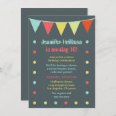 Moderne und schicke Einladung (Vorne/Hinten)