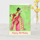 Moderne und schicke Geburtstagskarte Karte (Gelbe Blume)