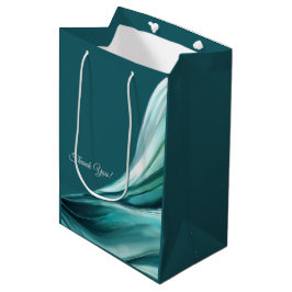 Moderne und schicke Grün- Mittlere Geschenktüte