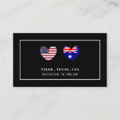 Moderne und schlanke, alle Farben, Save the Date Begleitkarte (Rückseite)