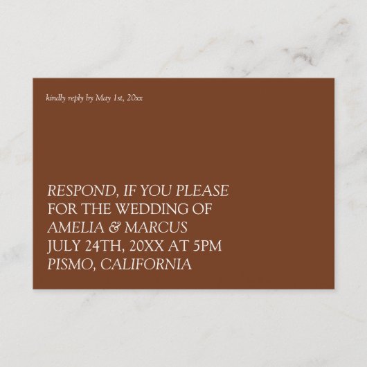 Moderne und schlanke Typografie UAWG Begleitkarte (Vorderseite)