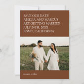 Moderne und schwache Typografie Hochzeit Rettete u Einladung (Vorderseite)