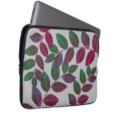 Moderne und stilvolle Bay Blätter Laptopschutzhülle (Vorne Rechts)