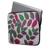 Moderne und stilvolle Bay Blätter Laptopschutzhülle (Vorderseite Links)