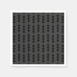 Moderne und stilvolle Black Hanging Dreiecke auf S Serviette