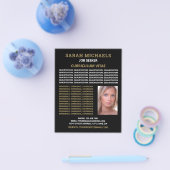 Moderne und stilvolle Jobsucher Lebenslauf Flyer (Einzeln)