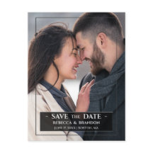 Moderne und stilvolle Save the Date Hochzeit
