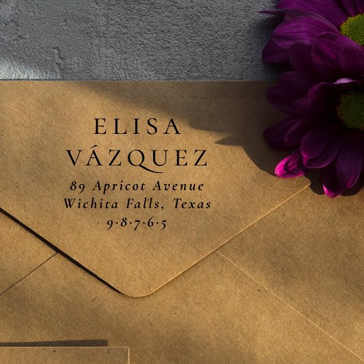 Moderne und stilvolle Typografie - kundenspezifisc Gummistempel