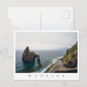 Moderne und stimmungsvolle Madeira-Ozeanlandschaft Postkarte