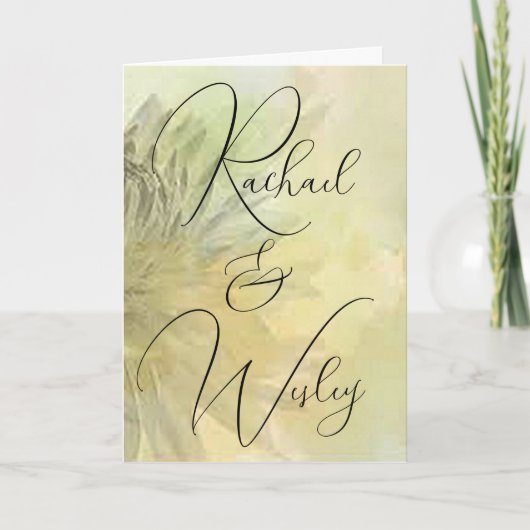 Moderne und traditionelle Hochzeitseinladung Einladung (Vorderseite)