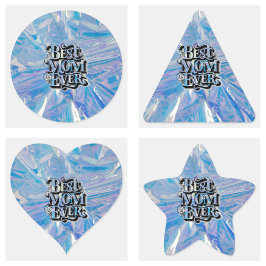 Moderne und trendige beste Mama je Dreieckiger Aufkleber