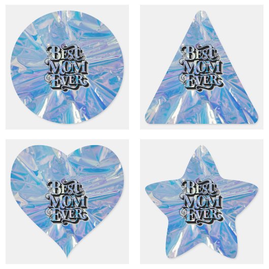 Moderne und trendige beste Mama je Dreieckiger Aufkleber