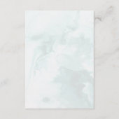 Moderne und trendige Blue Rose Hochzeitsdetails Begleitkarte (Rückseite)