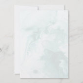 Moderne und trendy Blue Rose Wedding Save The Date (Rückseite)